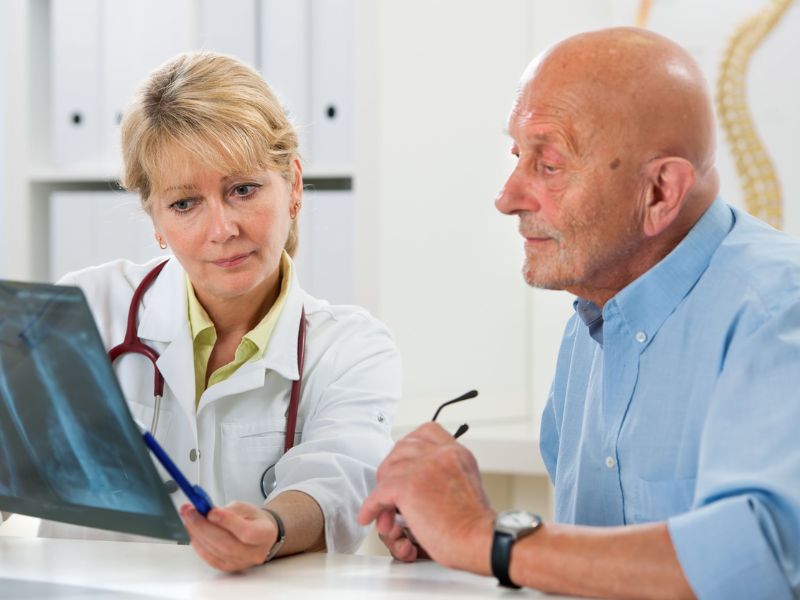 tumor marker cancer blood test result chart showing biomarker levels