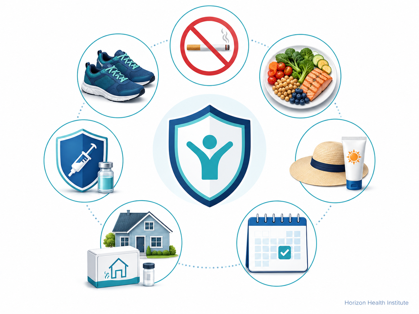 Cancer prevention steps including no tobacco healthy weight sun protection vaccines and screening