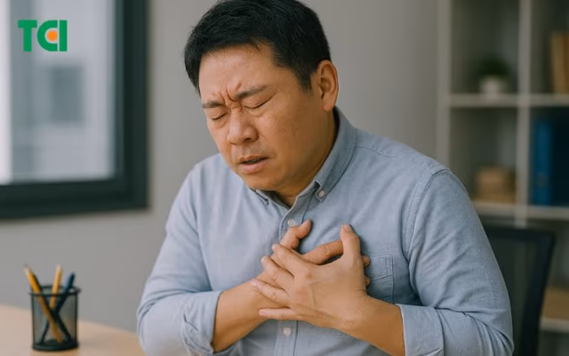 Illustration of why heart health after 40 matters showing cardiovascular risk factors in midlife