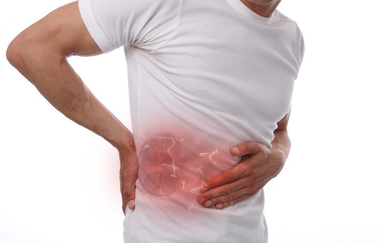 kidney cancer — renal cell carcinoma tumor visible in the kidney, the most common type of kidney cancer in adults