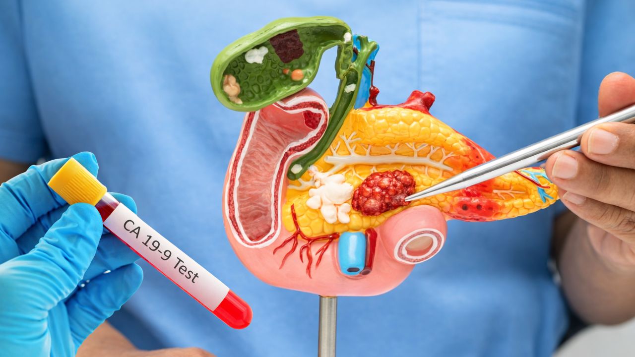 EUS-guided biopsy for pancreatic cancer diagnosis — endoscopic ultrasound with fine needle aspiration to obtain tissue sample