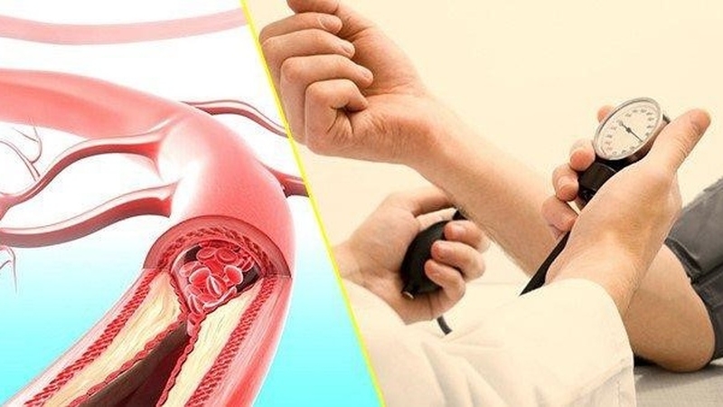 Doctor measuring blood pressure with a cuff and stethoscope during a routine cardiovascular health checkup