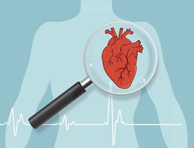 DNA helix and heart illustration representing the genetic component of family history and heart disease risk