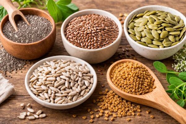 healthy fats and blood sugar — avocado olive oil nuts and salmon as sources of beneficial dietary fats