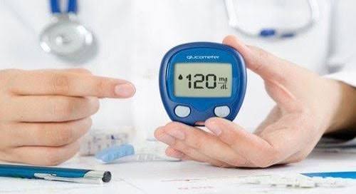 Oral glucose tolerance test procedure showing patient drinking glucose solution and blood draw at two hours for diabetes screening