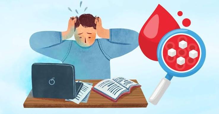 stress management and blood sugar — person meditating to lower cortisol and stabilize glucose