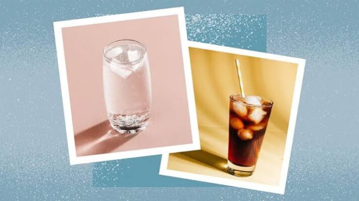 sugary drinks and diabetes risk — soda, juice, and energy drinks shown as high blood sugar beverages to avoid for diabetes prevention
