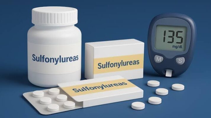 sulfonylureas medication — glipizide glimepiride tablets representing the sulfonylurea drug class for Type 2 diabetes