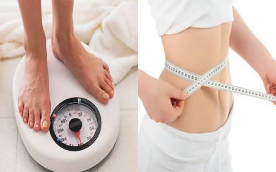 person stepping on scale showing modest weight loss achieved through diet and exercise for diabetes prevention
