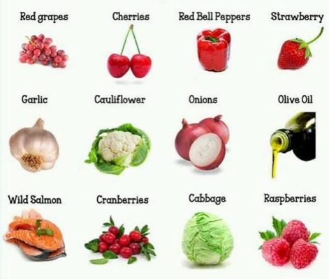 best foods for kidney health including berries fish and vegetables