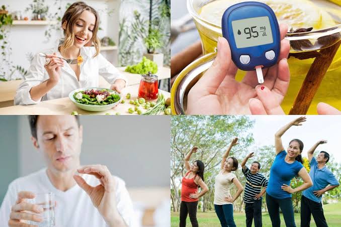 diabetes habit tracking chart showing consistent daily behavior over four weeks