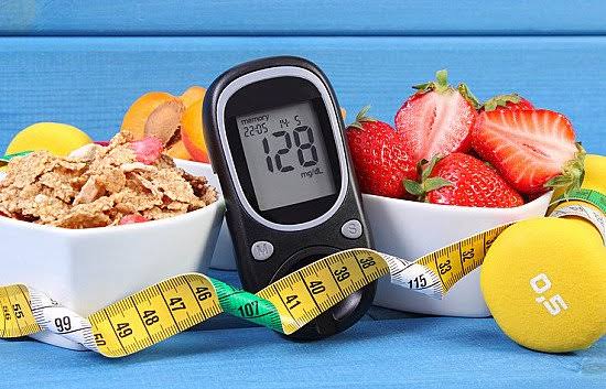 healthy habits with diabetes — adult preparing a balanced meal as part of daily routine