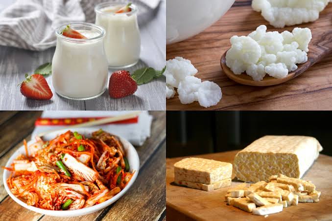fermented foods and gut health kefir yoghurt kimchi sauerkraut miso kombucha microbiome