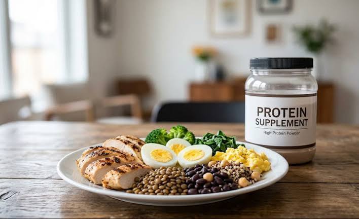 protein powder and kidney health — renal dietitian reviewing protein powder nutrition label for phosphorus potassium and sodium content in CKD