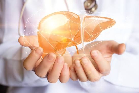 signs of healthy liver function including normal lab values, physical signs, and metabolic markers