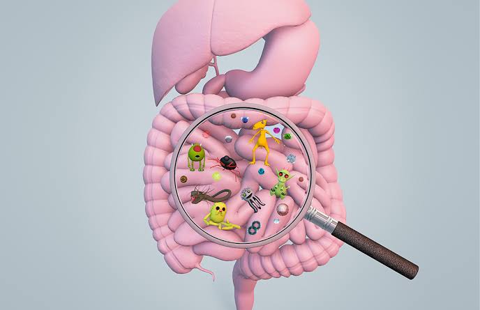 Sugary foods and beverages including soft drinks, candy, and pastries that negatively affect gut microbiome health