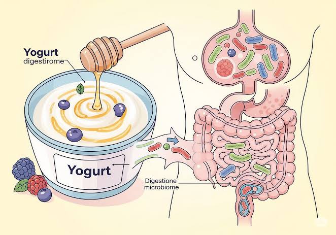 yogurt and digestive health live cultures Lactobacillus Bifidobacterium IBS lactose tolerance gut