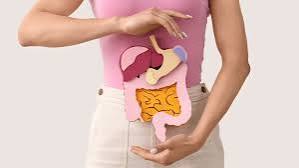 Living well with digestive problems — adult managing chronic digestive condition through daily habits
