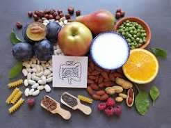 Array of digestive health supplements including probiotic capsules, fibre supplement powder, and digestive enzyme tablets representing the major categories of supplements for digestive health